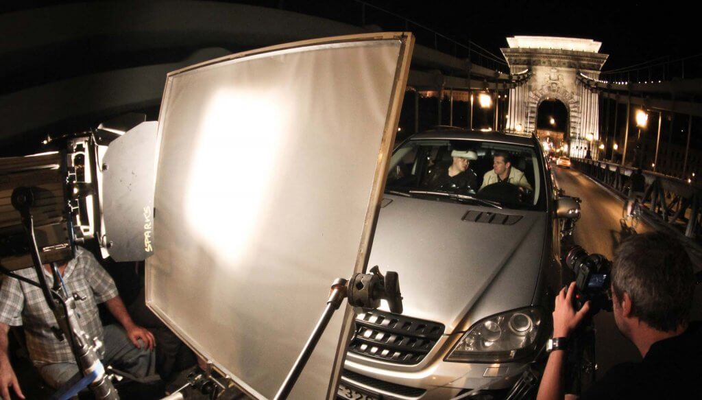 Car scene shooting